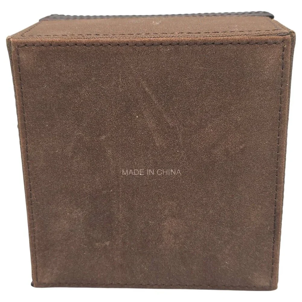 Cutter & Buck Leather Coaster Set of 6 American Home Mortgage Storage Box‎
